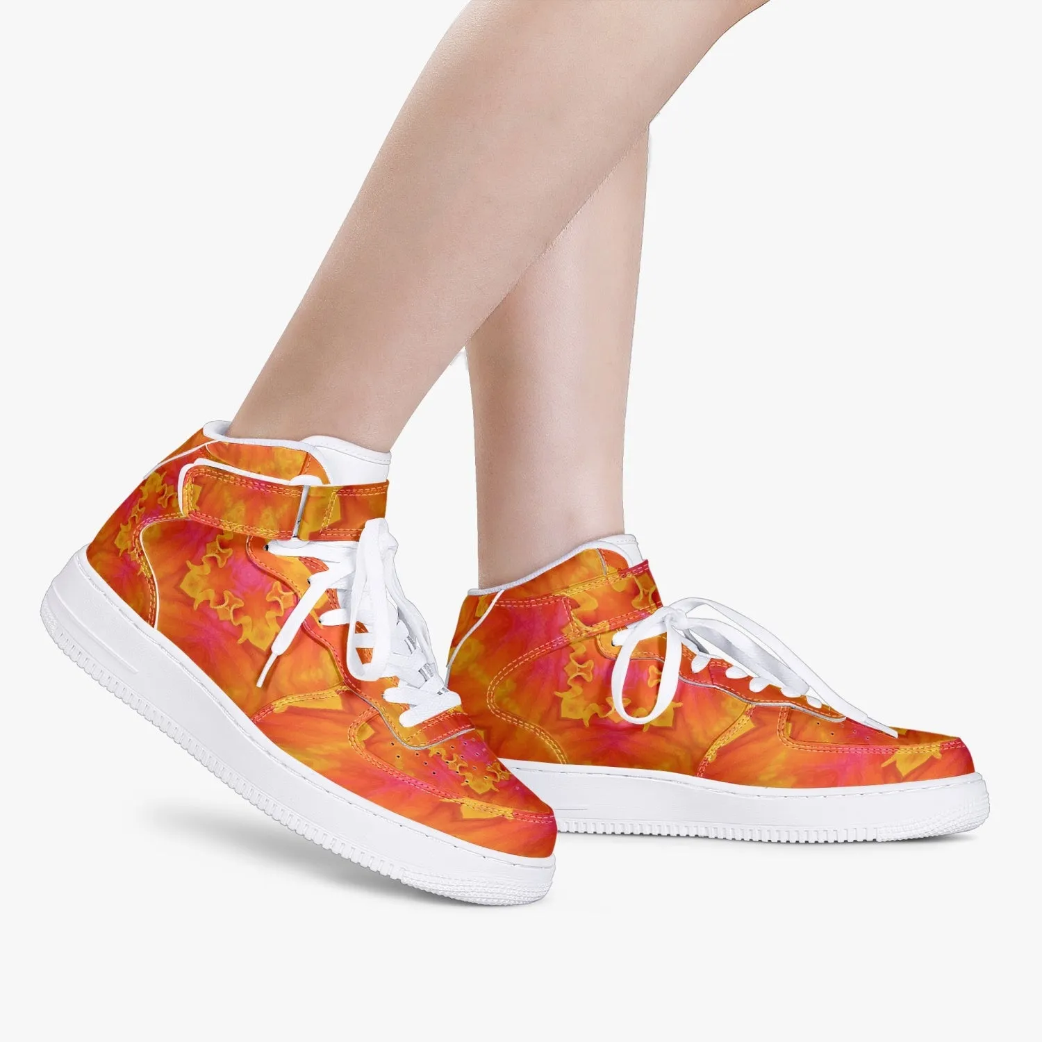 284. New High-Top Leather Sports Sneakers