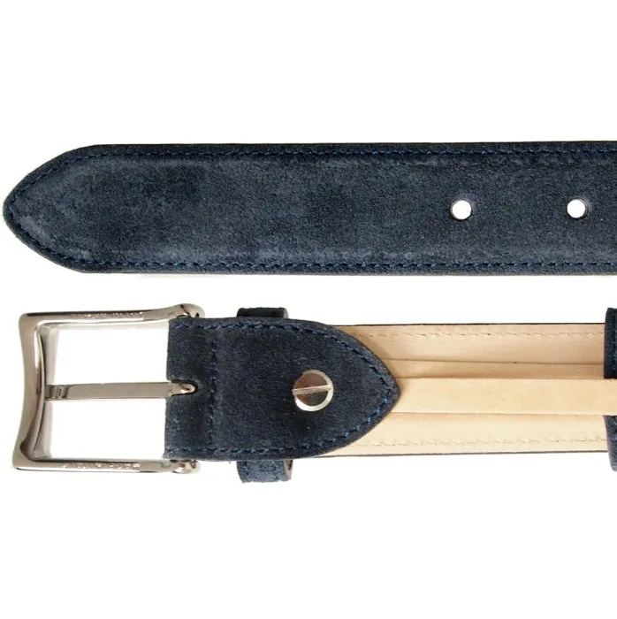 30 mm Sartorial Suede Belt Navy