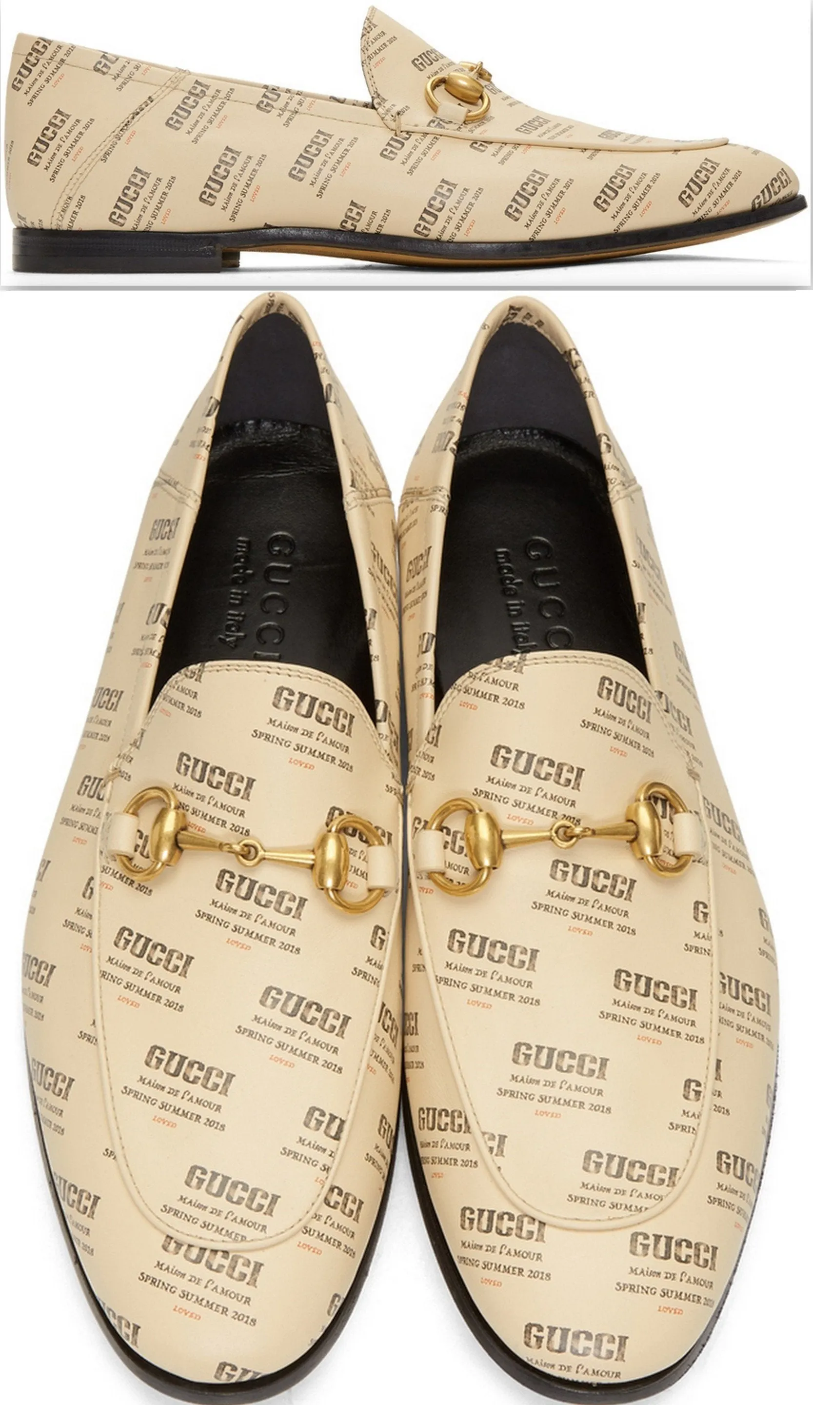 All Over Logo Stamp Brixton Loafers