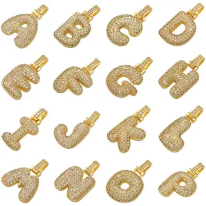 Alphabet Charm 18K Gold Plated