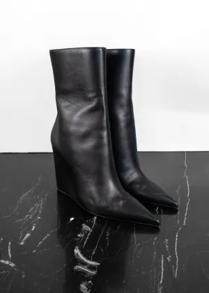 Amina Muaddi Wedge Heel Boots