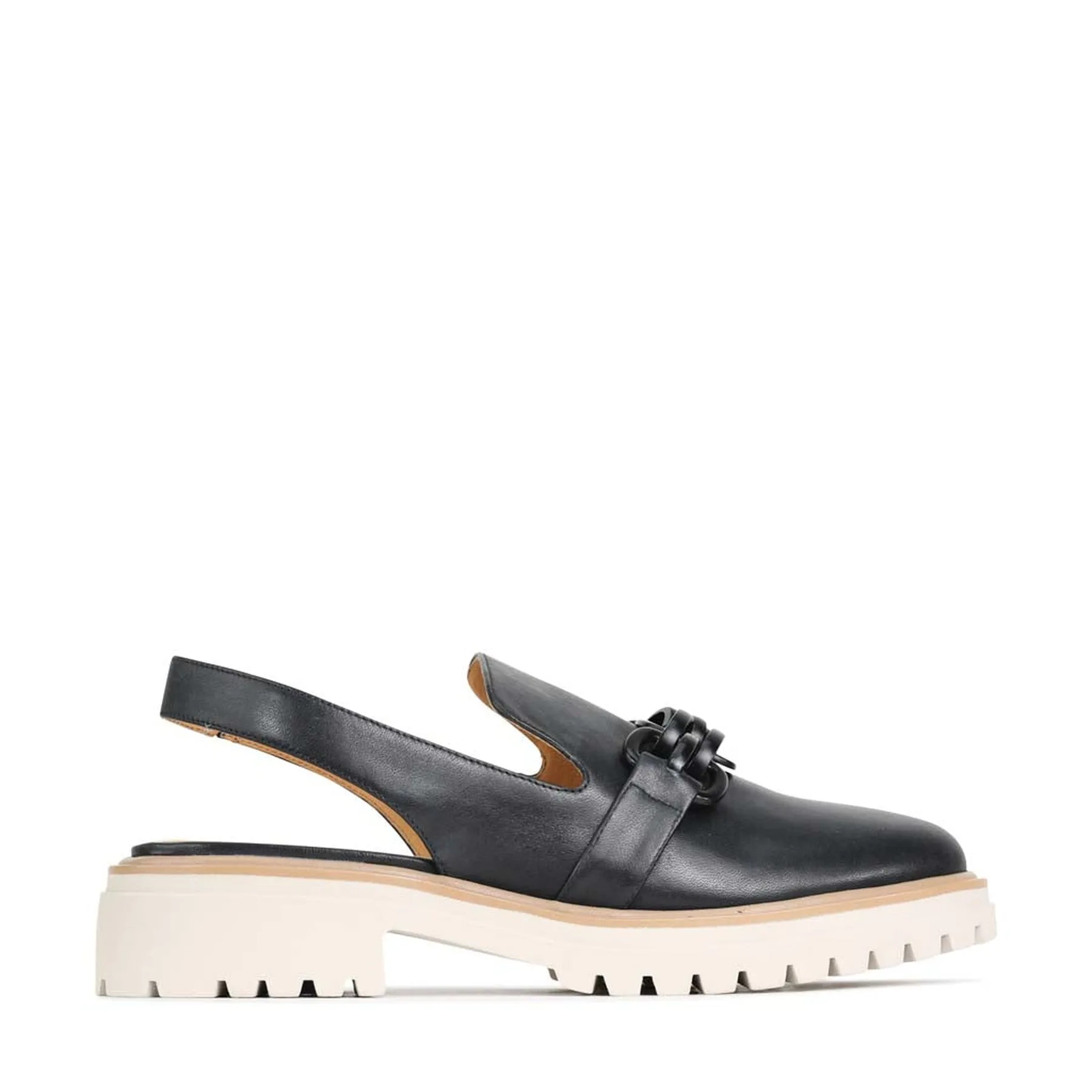 ANI LEATHER SLING-BACK LOAFERS