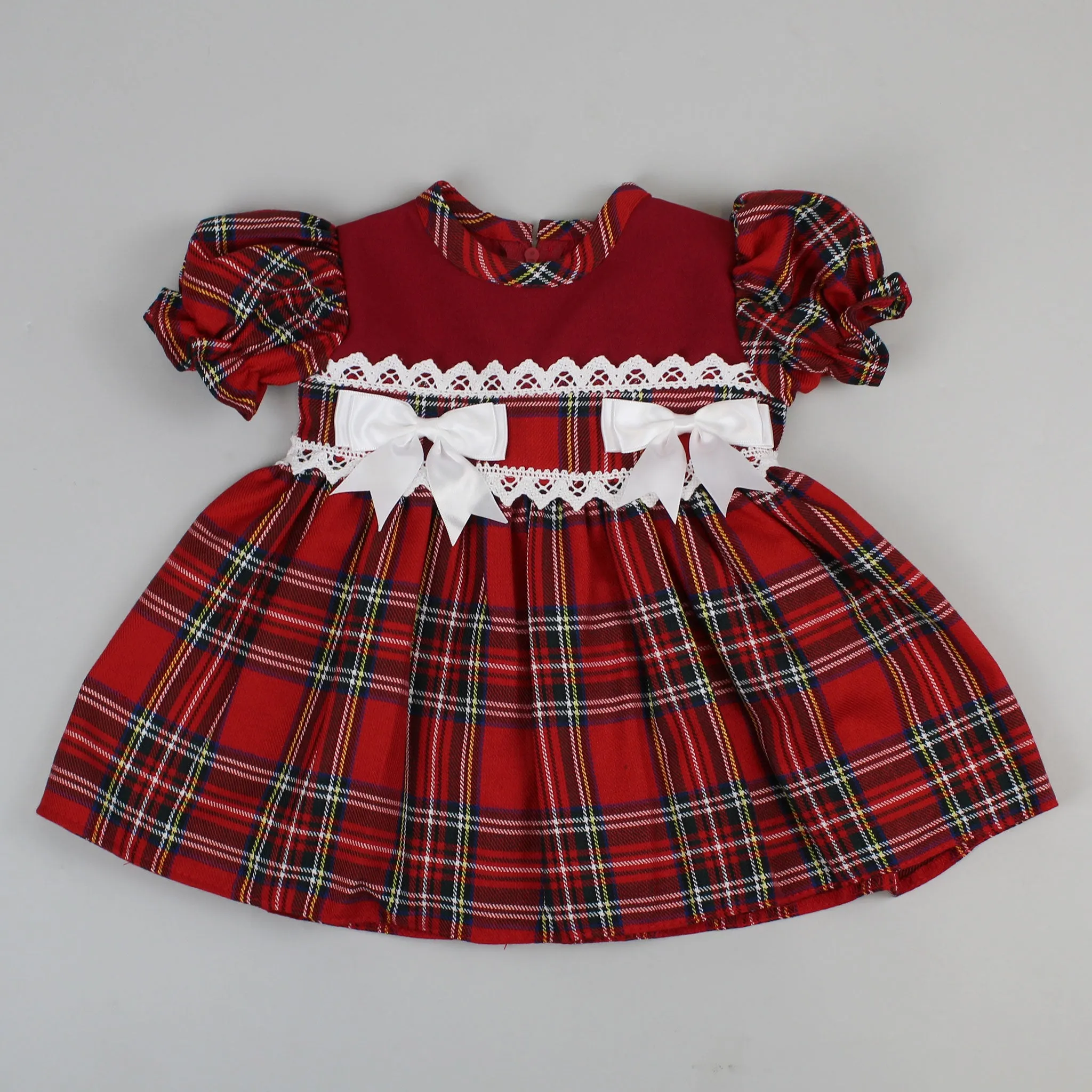 Baby Girls Red Tartan Dress - Christmas Outfit