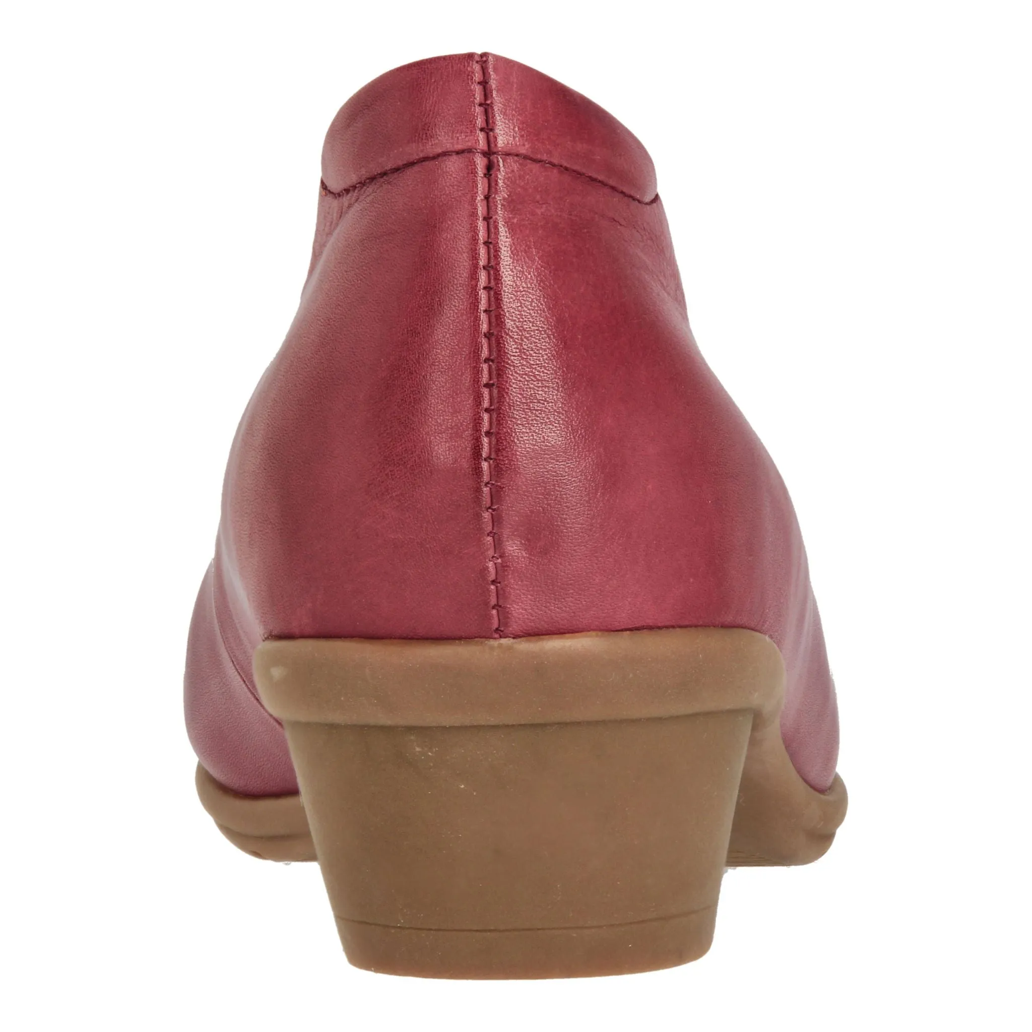 Barani Wine Leather Heels (Short)