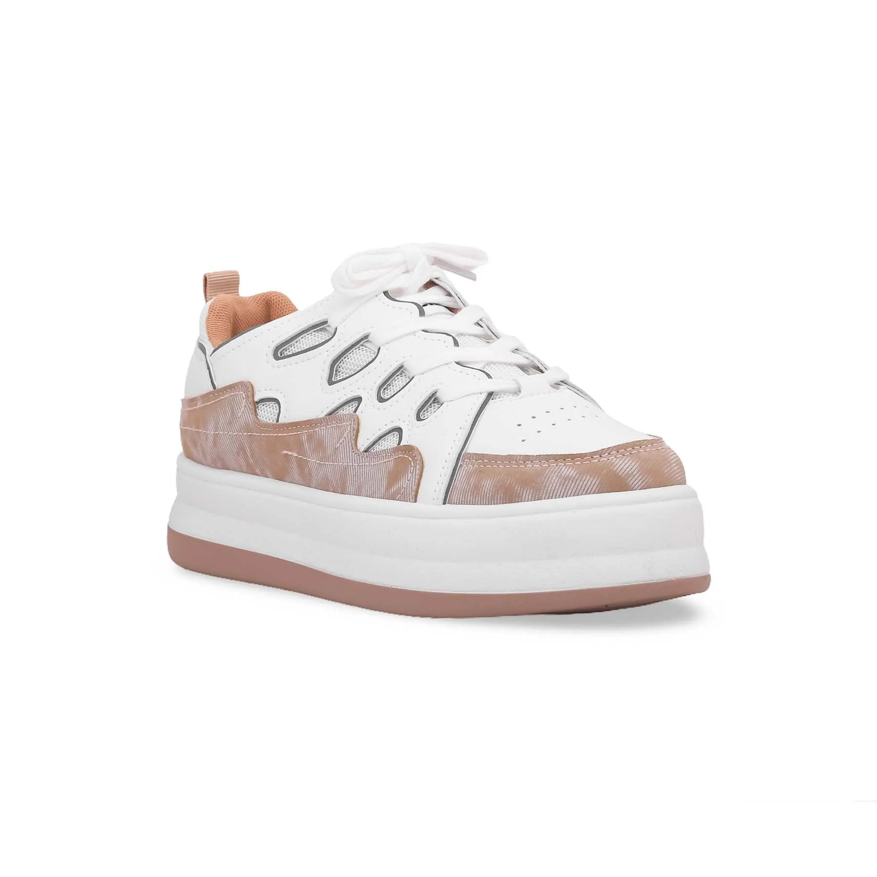 Beige High Sole Sneaker AT7222