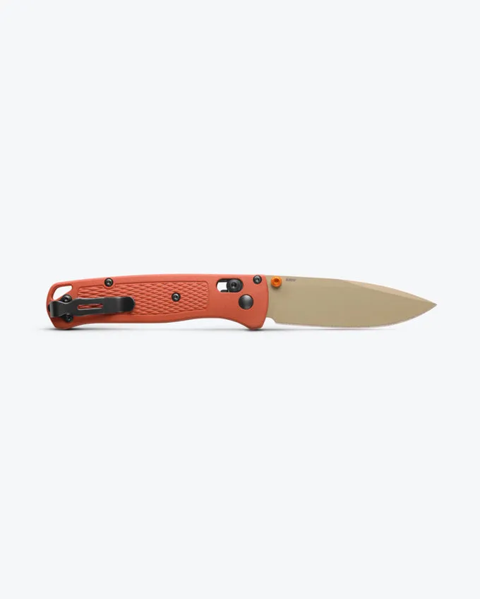 Benchmade Bugout 535TN-10 AXIS Lock 3.235" Desert Verde Cerakote CPM-S30V Rust Orange Grivory Handles