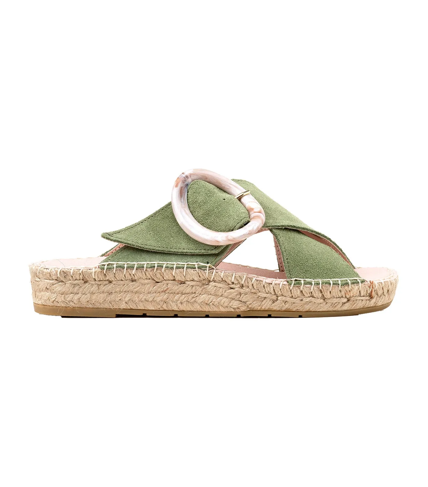 Bety 10 Flat Espadrilles Green