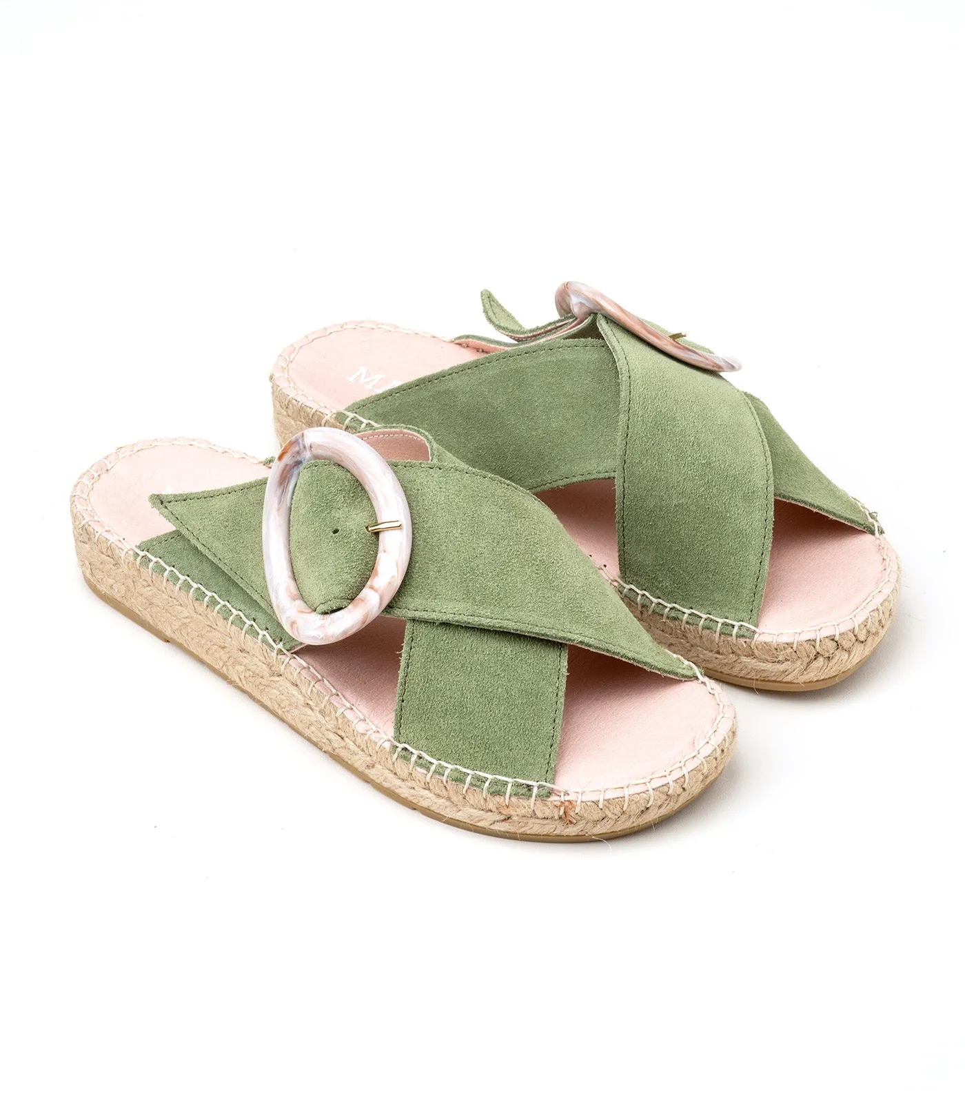 Bety 10 Flat Espadrilles Green