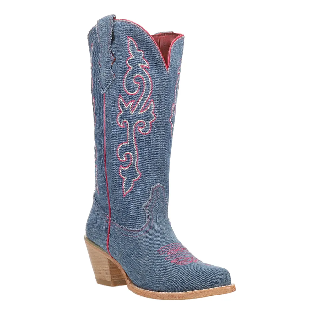 Billie Jean Embroidered Snip Toe Cowboy Boots