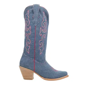 Billie Jean Embroidered Snip Toe Cowboy Boots