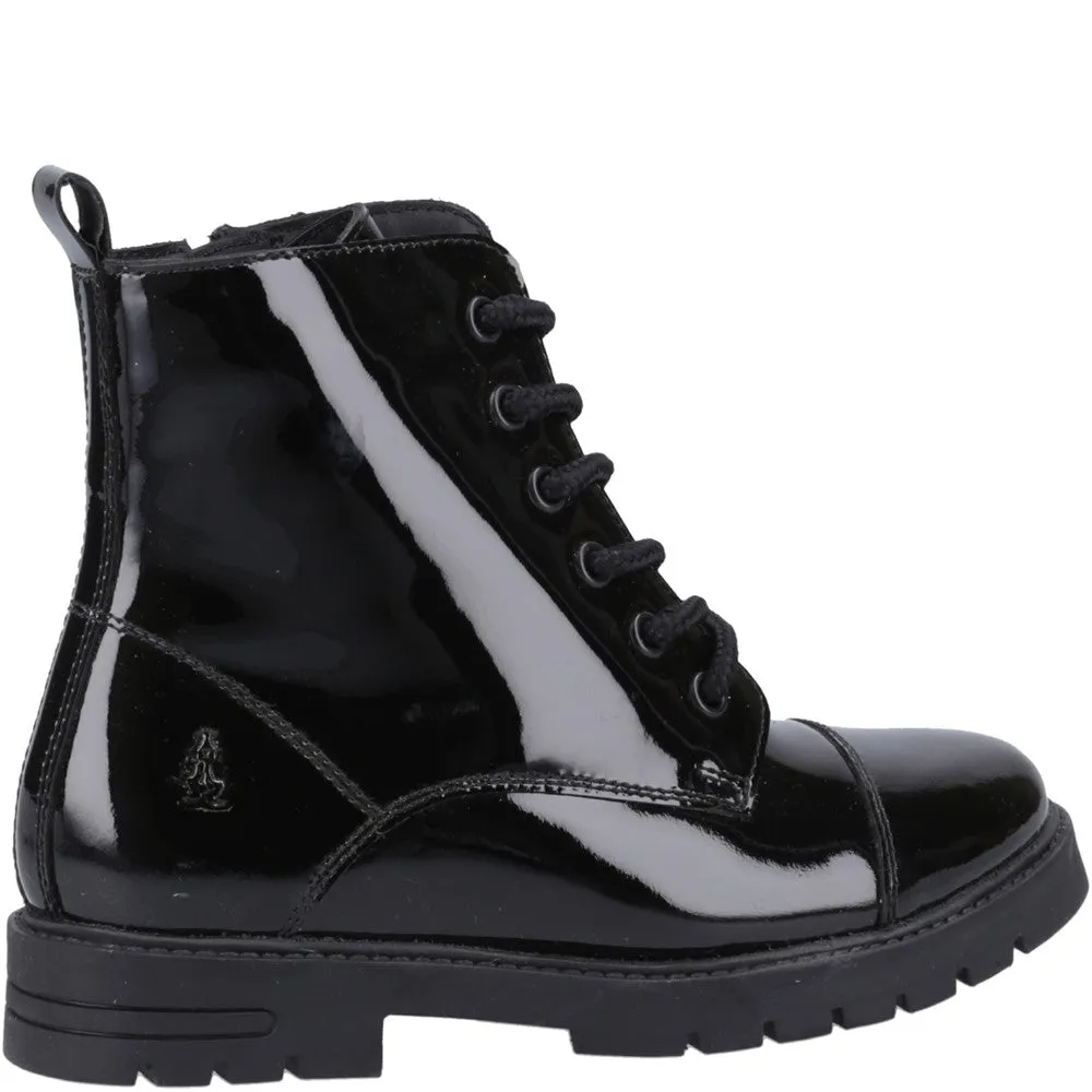 Black Lauren Patent Senior School Shoes