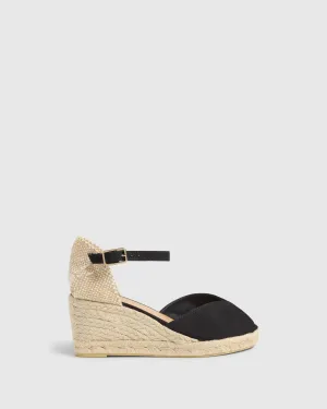 Castaner Bianca Espadrille in Black