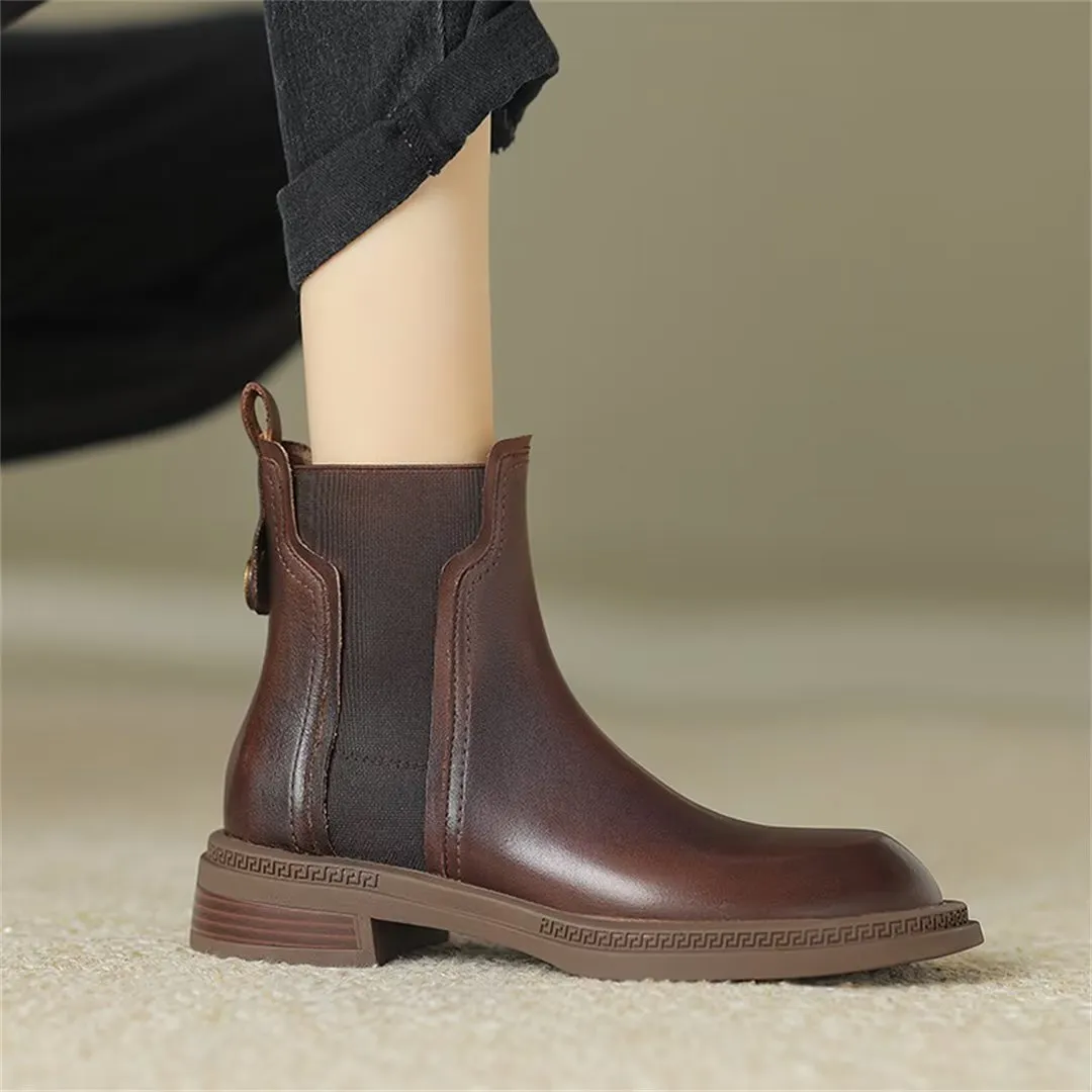 Contemporary Chic Slip-On Dress Boots