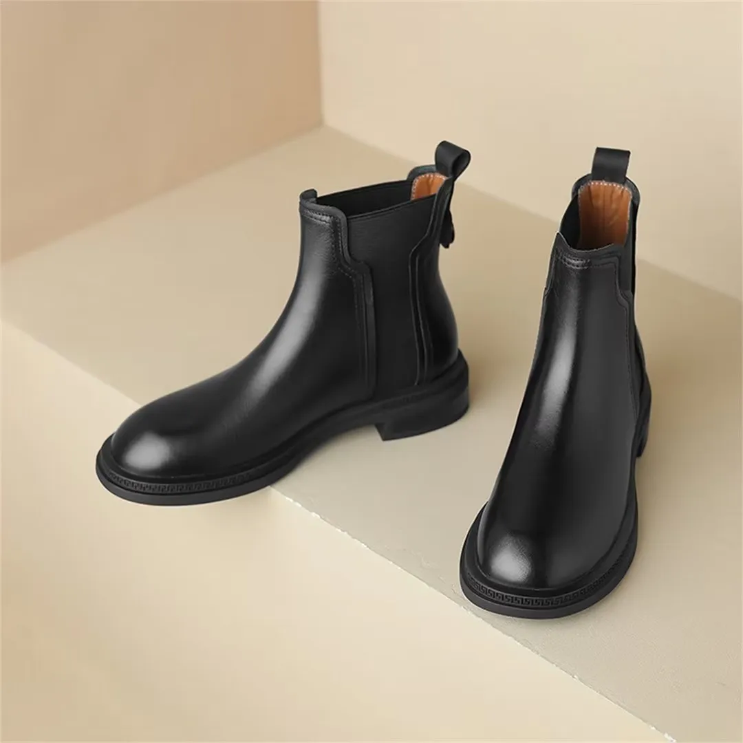 Contemporary Chic Slip-On Dress Boots