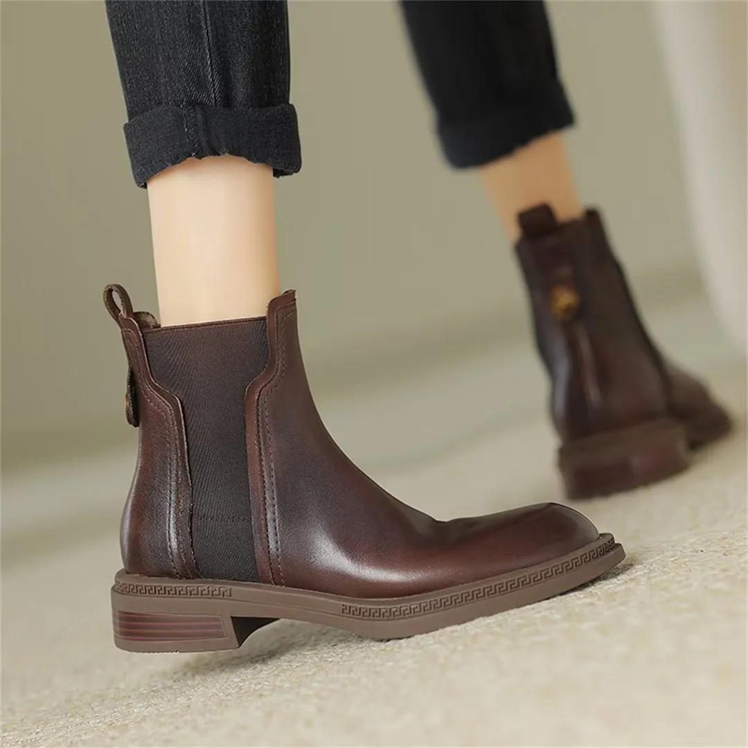 Contemporary Chic Slip-On Dress Boots