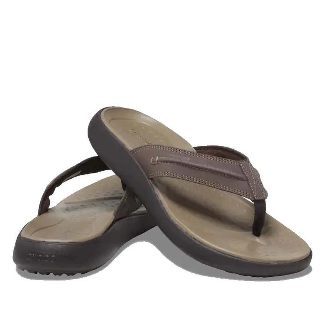 Crocs -Mens Yukon Vista II LR Flip Flop Espresso