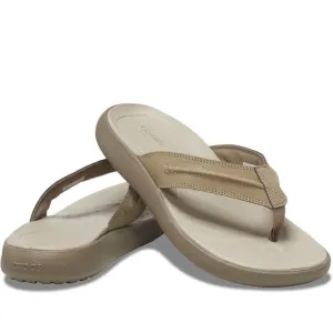 Crocs -Mens Yukon Vista II LR Flip Flop Khaki