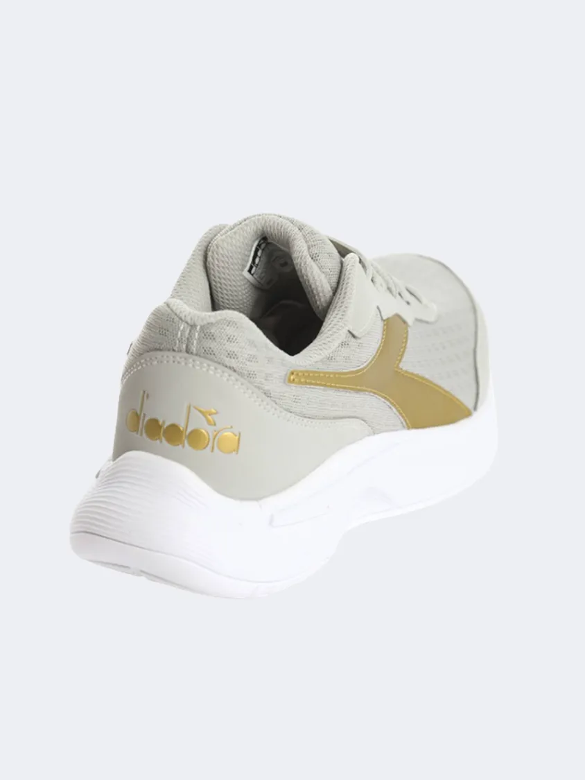 Diadora Eagle 5 Women Running Shoes Silver/Gold