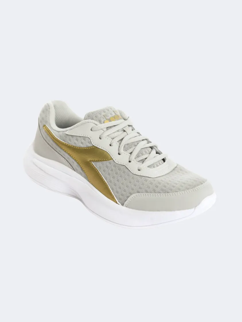 Diadora Eagle 5 Women Running Shoes Silver/Gold