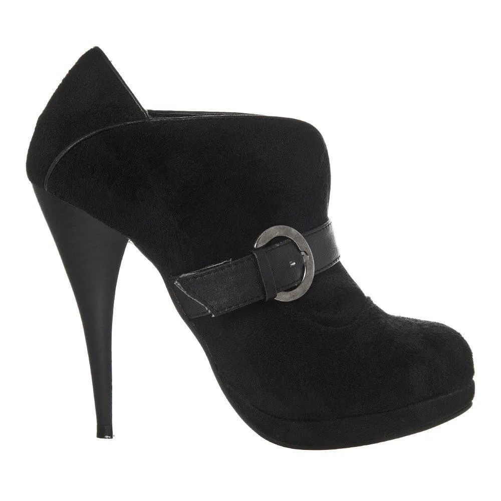 Gessica High Heel Platform Ankle Boot With Buckle On Side