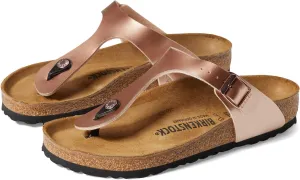 Gizeh slides - Birko-Flor & Birkibuc Birkenstock, Metallic Copper Birko-Flor