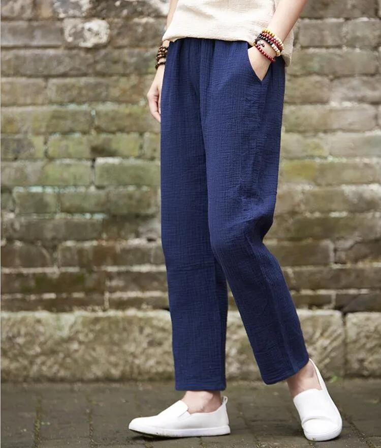 Hamis Plus Size Linen Pants