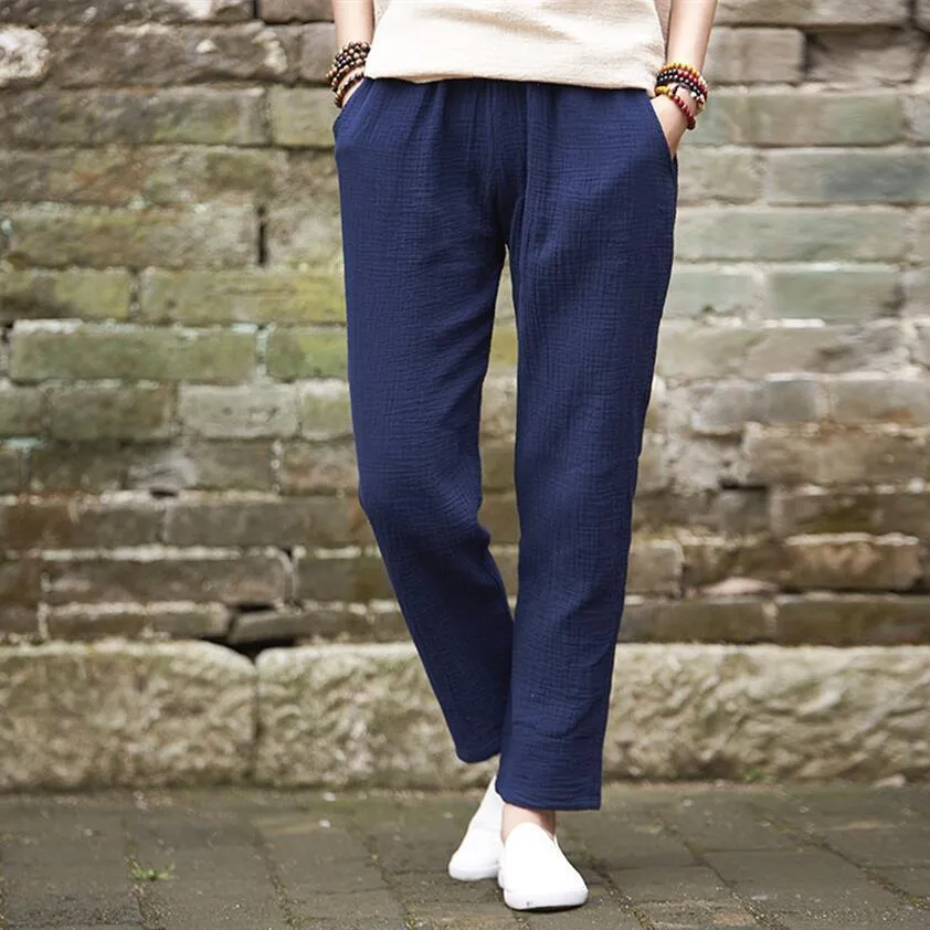 Hamis Plus Size Linen Pants