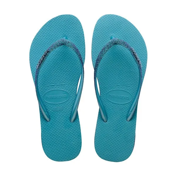 Havaianas Slim Sparkle II Womans FlipFlops - Nautical Blue