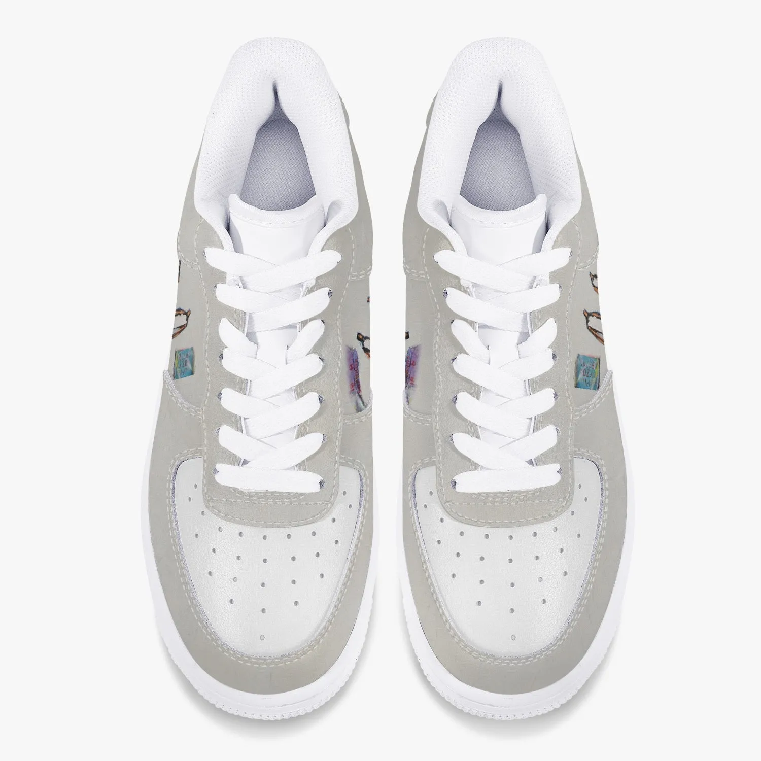 Is better together  Low-Top Leather Sports Sneakers