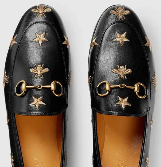 'Jordaan' Embroidered Leather Loafers