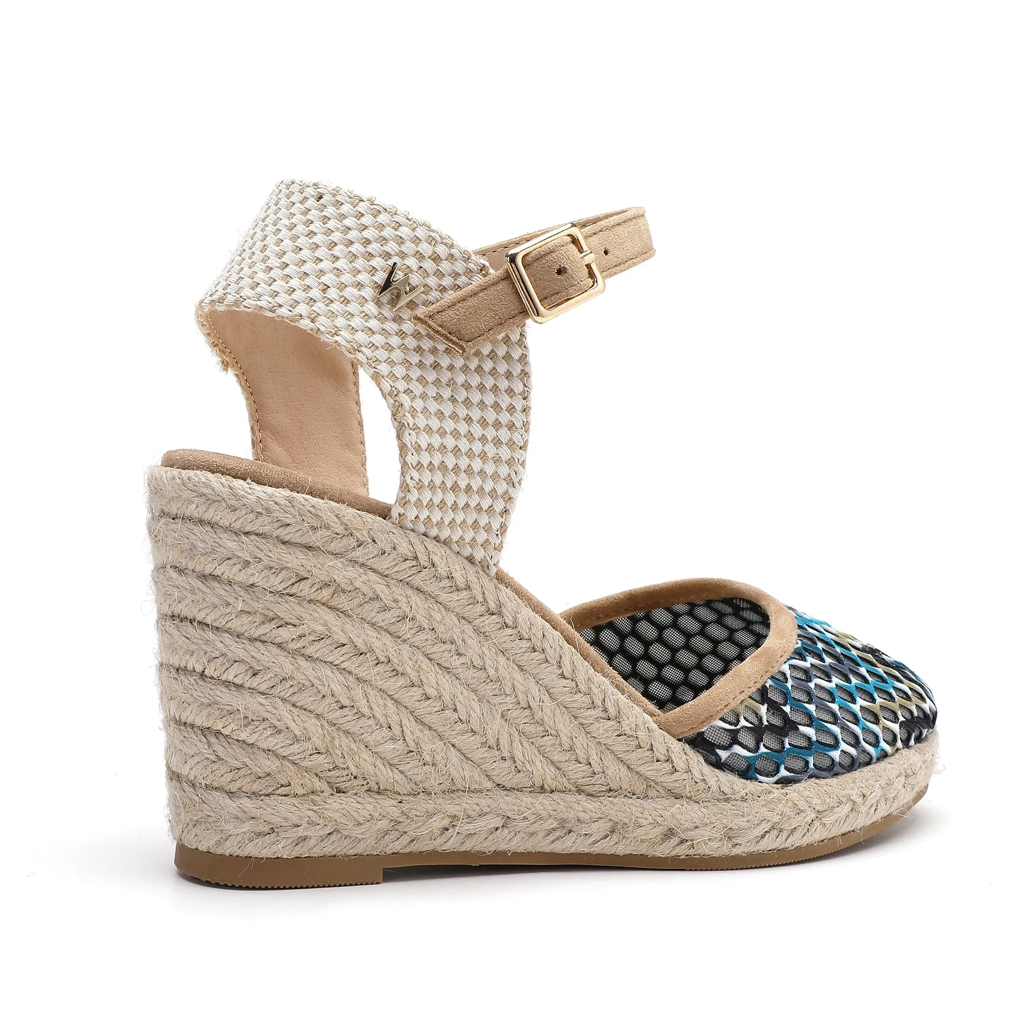 Joy Beige Blue Espadrilles