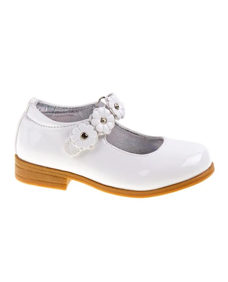 Kylie Girls White Mary Jane Dress Shoes