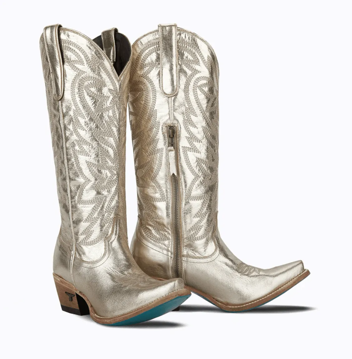 Lane Boots Women’s Smokeshow Champagne Metallic Cowgirl Boots LB0526G