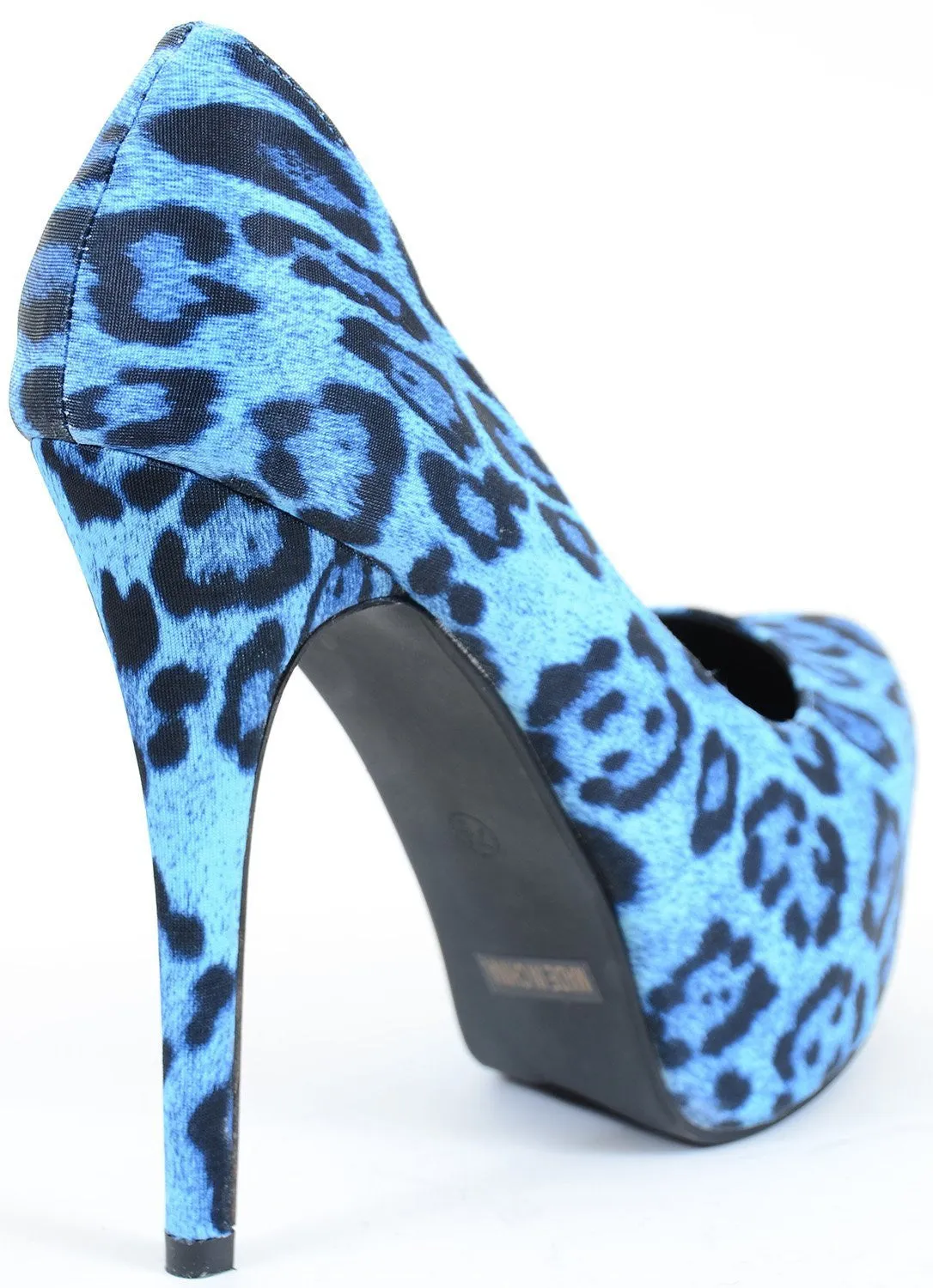 Leopard Classic Vegan Stilleto Hidden Platform Pumps