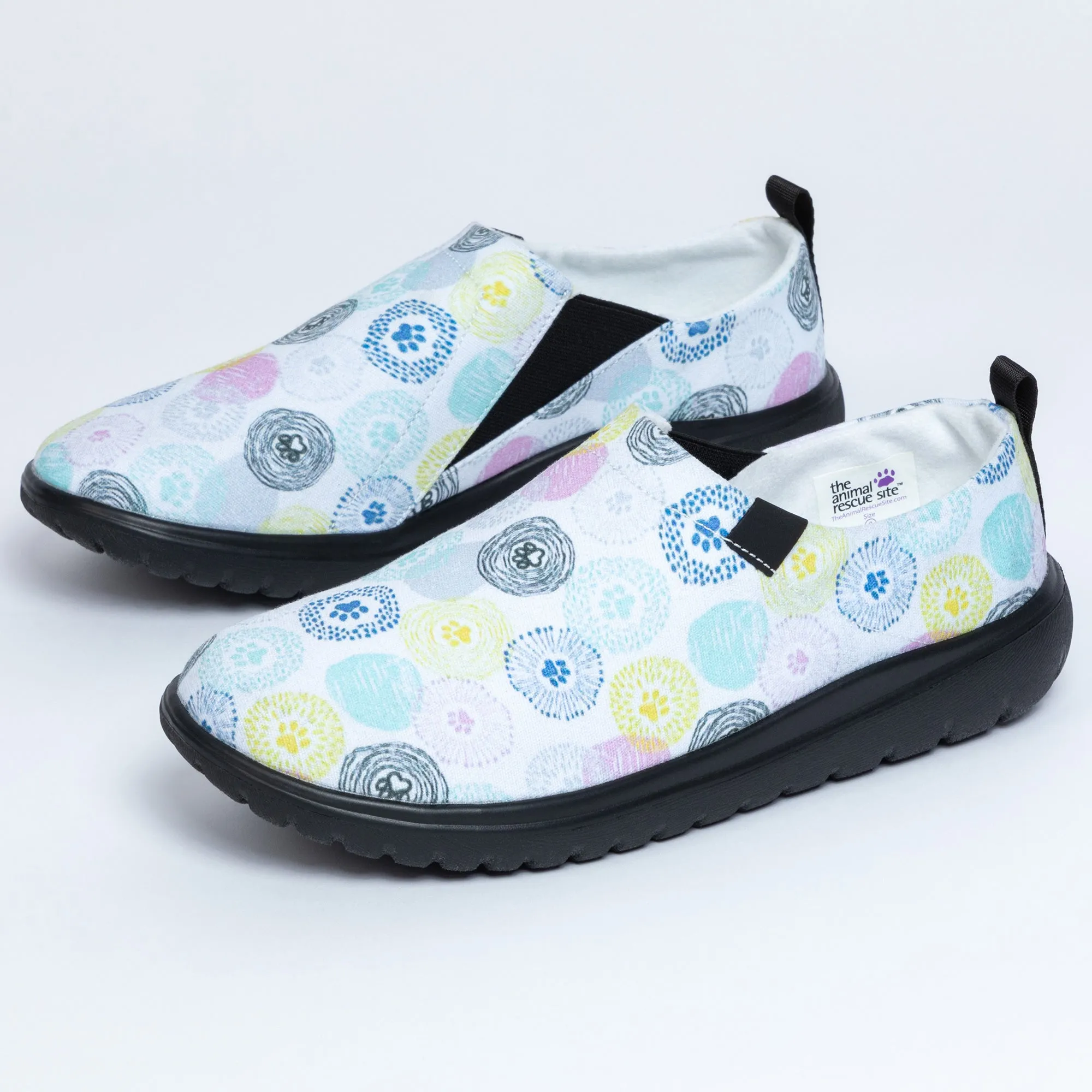 Lightweight Comfort Paw Print Slip-On Shoes