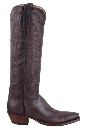 Lucchese Women's Goat Vero Cowgirl Boots - Brown