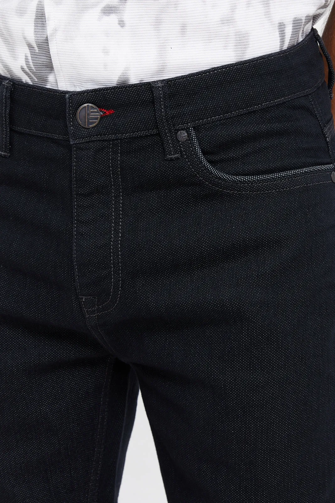 Men Charcoal 5-Pocket Slim Fit Jeans