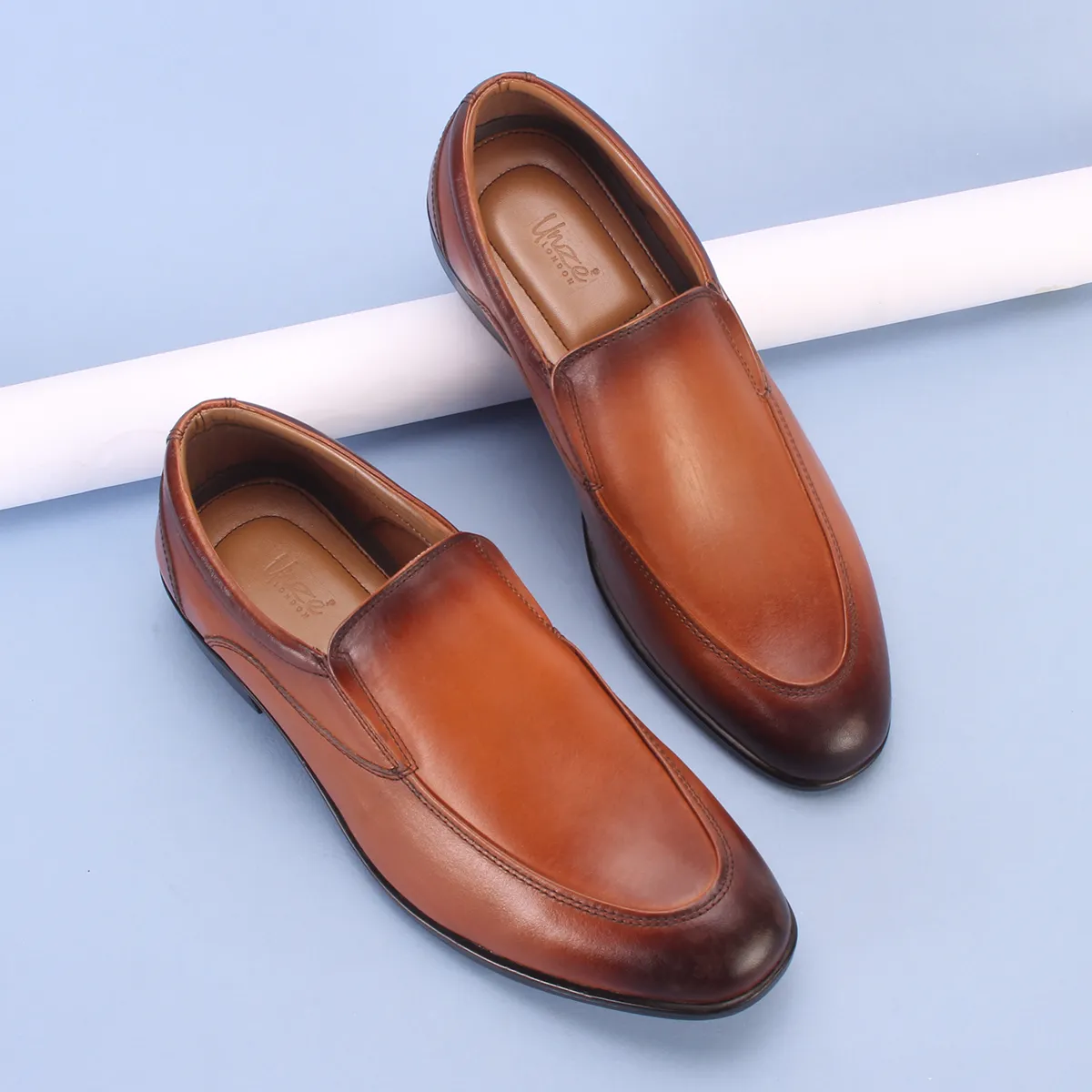 Mens "SIKEEM" Leather Formal Slip-on Shoes