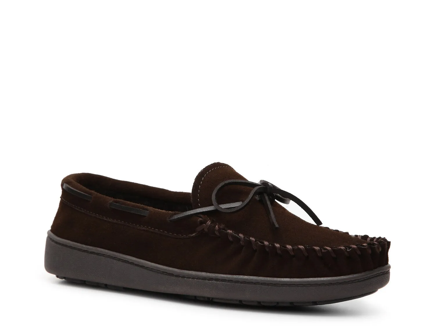 Minnetonka Trevor slippers, dark brown