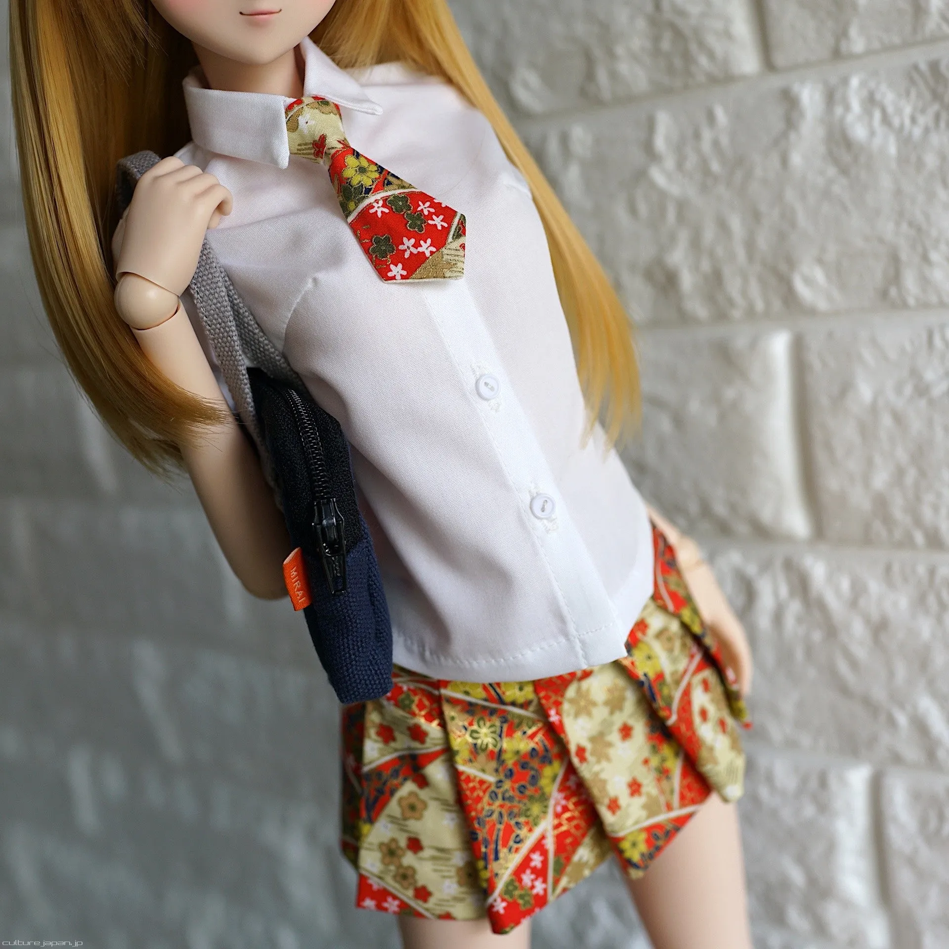 Mirai High School Uniform (Wagara Red)