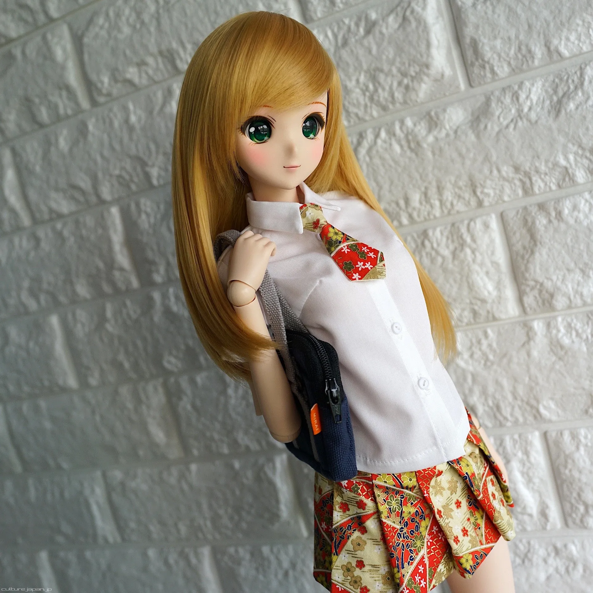 Mirai High School Uniform (Wagara Red)