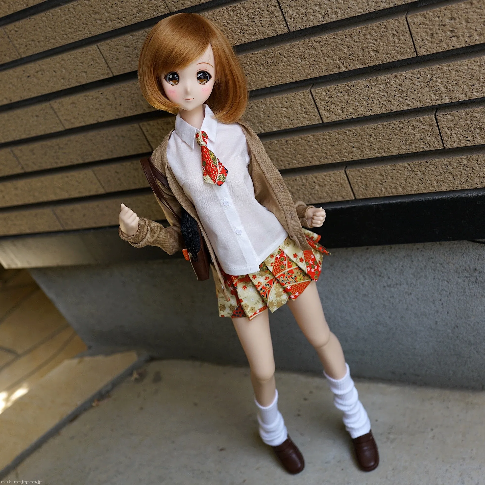 Mirai High School Uniform (Wagara Red)