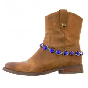 Montana West Blue Rhinestone Boot Chain  BOT150103-01RBUL