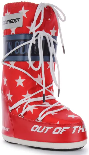 Moon Boot Icon Retro Biker In Red Blue