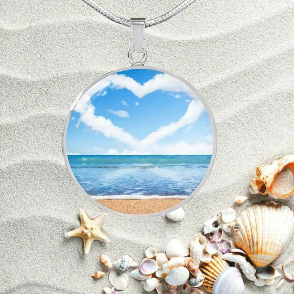 My Heart Is At The Beach Necklace