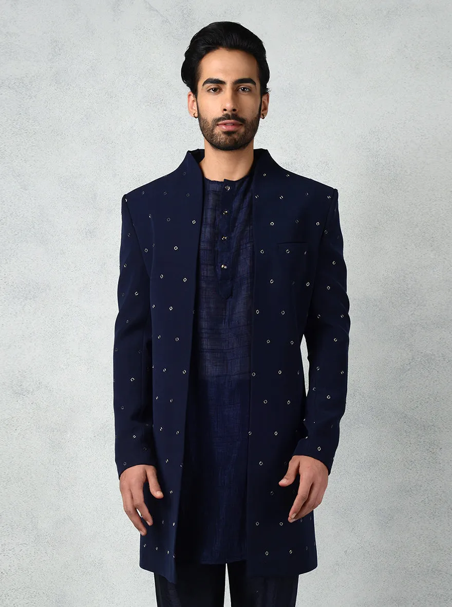 Navy Blue Indowestern | TULA