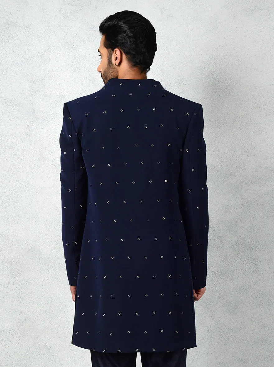 Navy Blue Indowestern | TULA