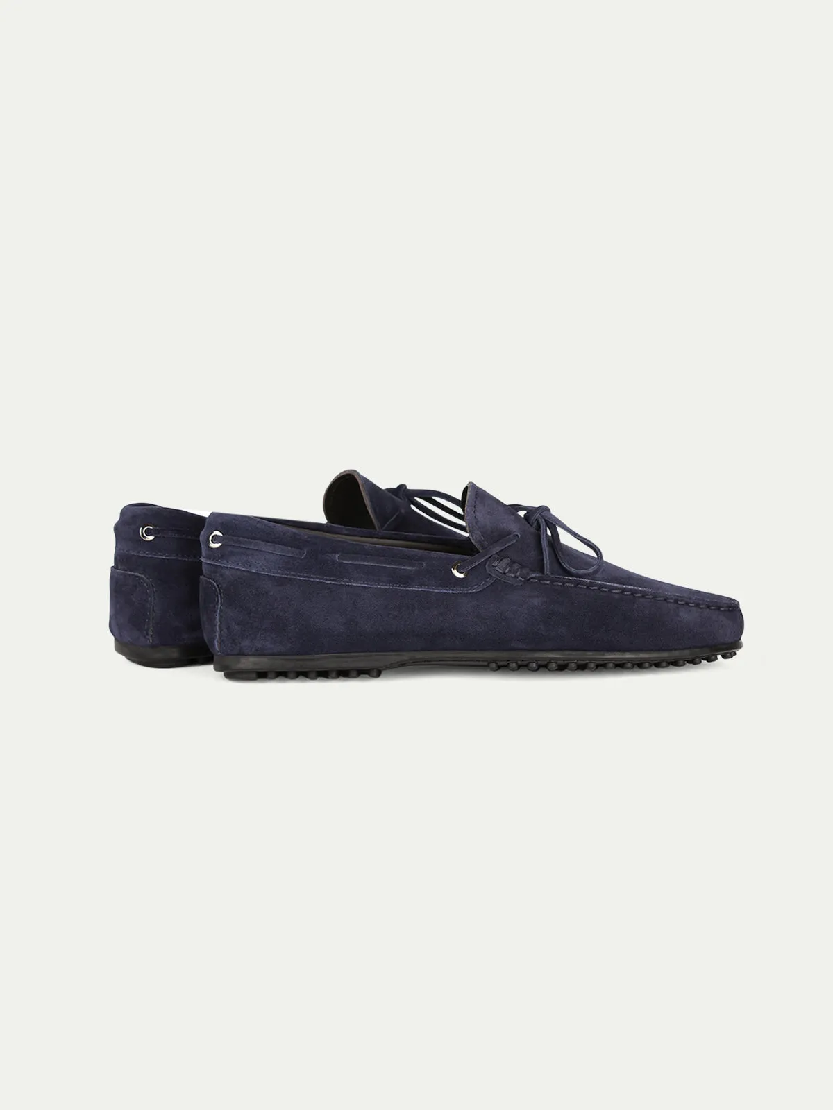 Navy Suede City Driving Shoes