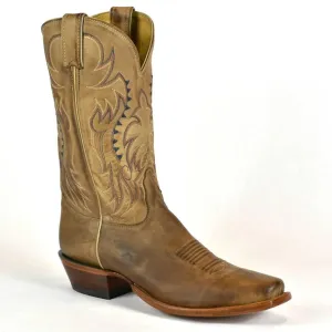 Nocona  Vintage Western Boots Made In USA-Tan Leather Men's-MD 2711