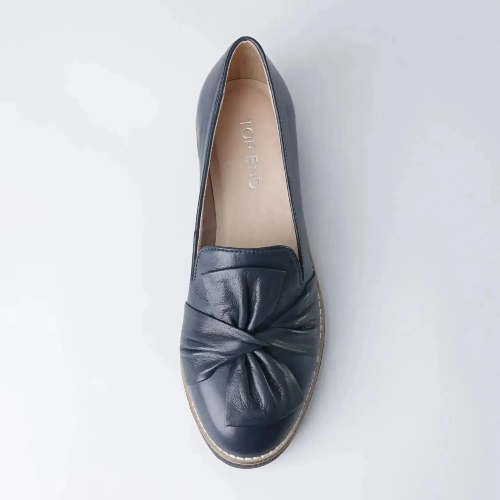 Oclem Navy/Navy Leather Loafers